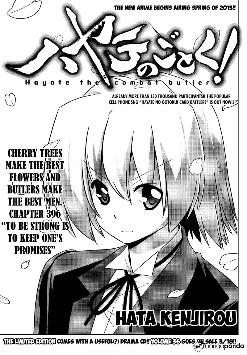 Hayate No Gotoku! - Chapter 396 : To Be Strong Is To Keep One S Promises