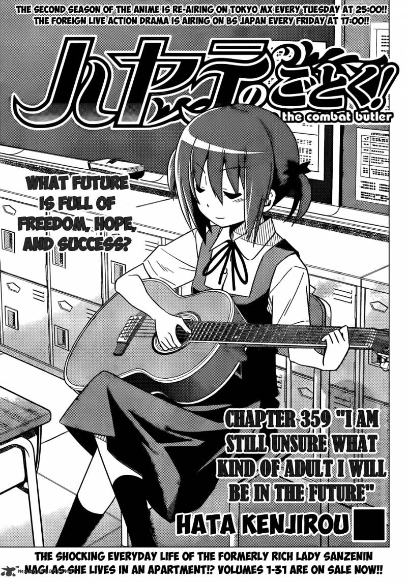 Hayate No Gotoku! - Chapter 359 : I Am Still Unsure What Kind Of Adult I Will Be In The Future