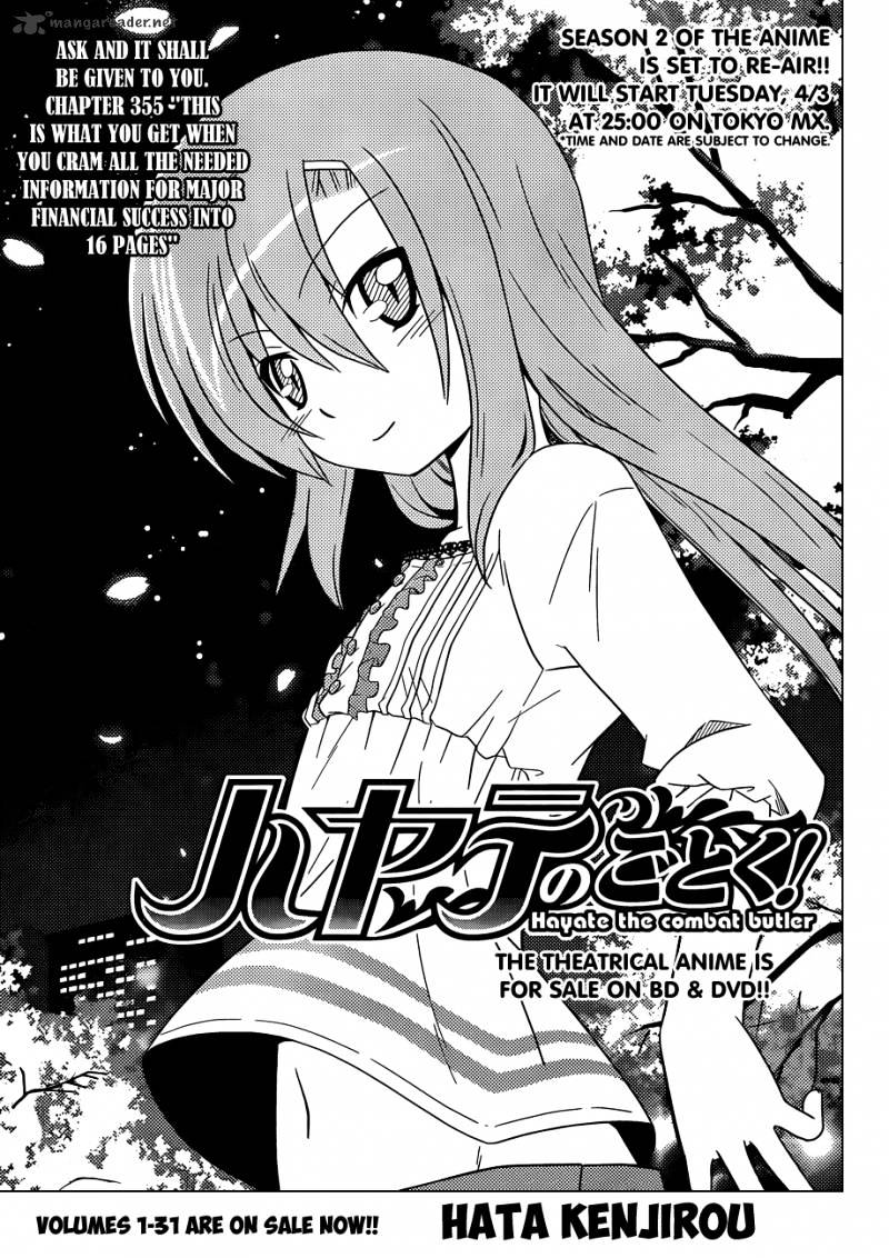 Hayate No Gotoku! - Chapter 355 : This Is What You Get When You Cram All The Needed Information ...