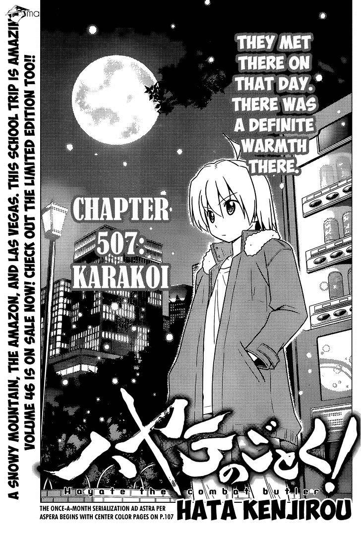 Hayate No Gotoku! - Chapter 507 : Karakoi