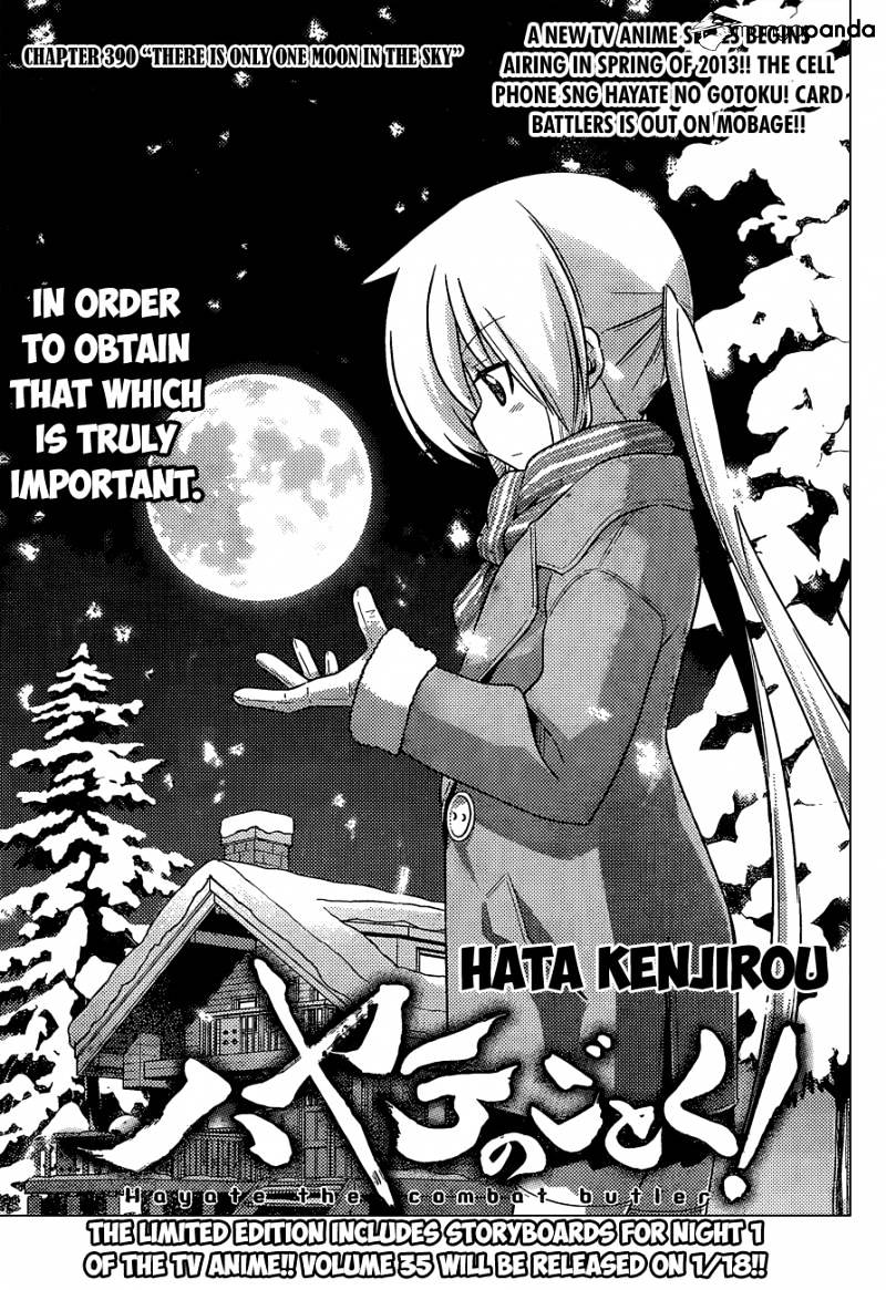 Hayate No Gotoku! - Chapter 390 : There Is Only One Moon In The Sky