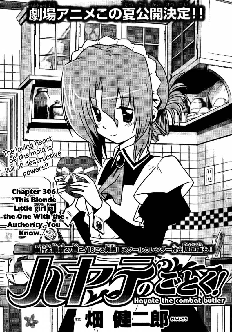 Hayate No Gotoku! - Chapter 306 : This Blond Little Girl Is The One With Authority, You Know