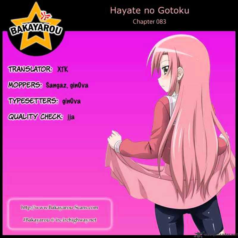 Hayate No Gotoku! - Chapter 83 : Protect Isumi - Challengers Tonight, The Story Of Girls Wearing Skirts