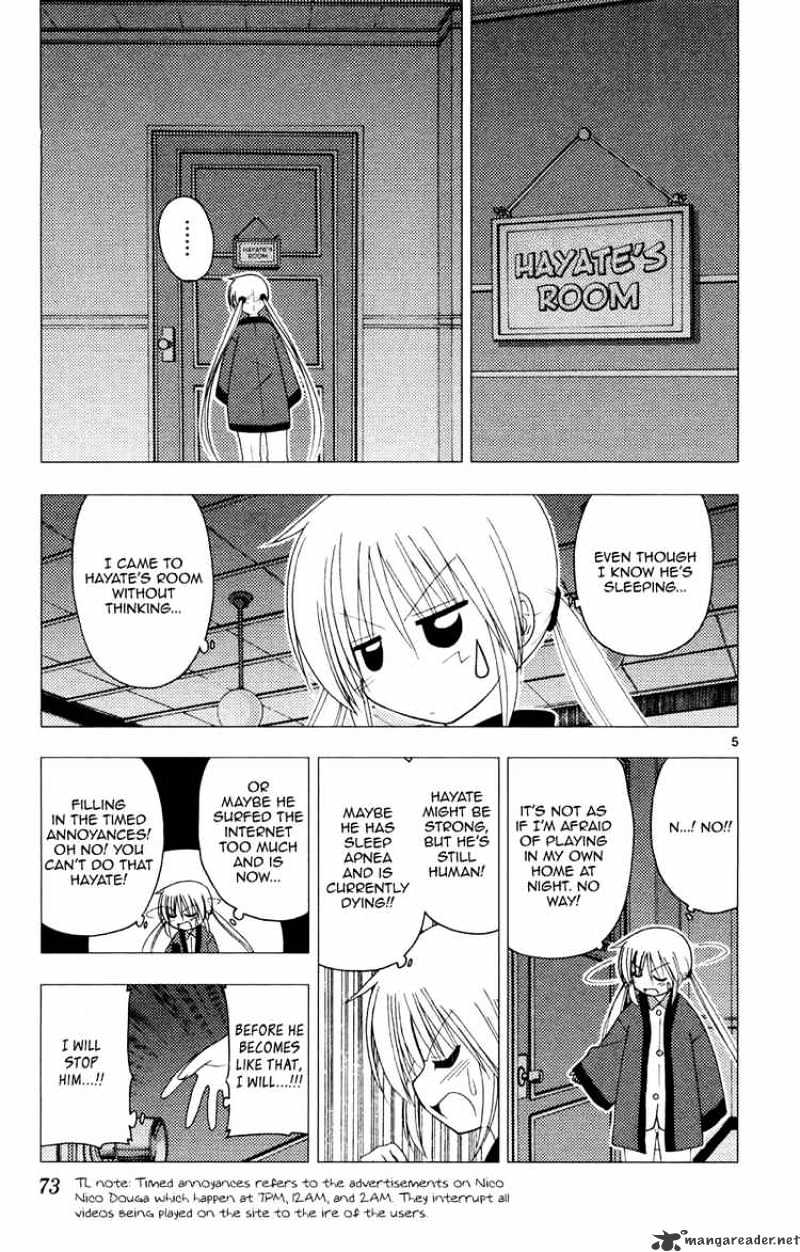 Hayate No Gotoku! - Chapter 156 : I Can T Sleep At 2Am, I Ll Desroy The Door Because Of A Splinter