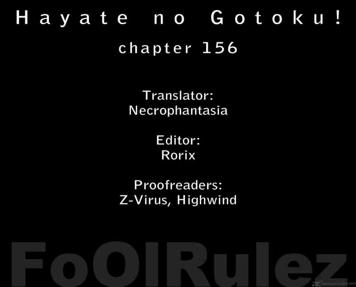 Hayate No Gotoku! - Chapter 156 : I Can T Sleep At 2Am, I Ll Desroy The Door Because Of A Splinter