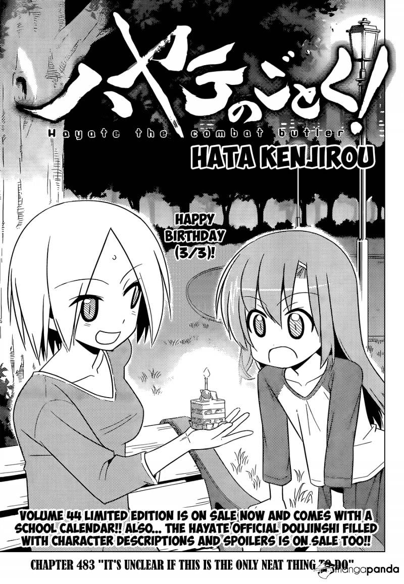 Hayate No Gotoku! - Chapter 483 : It S Unclear If This Is The Only Neat Thing To Do