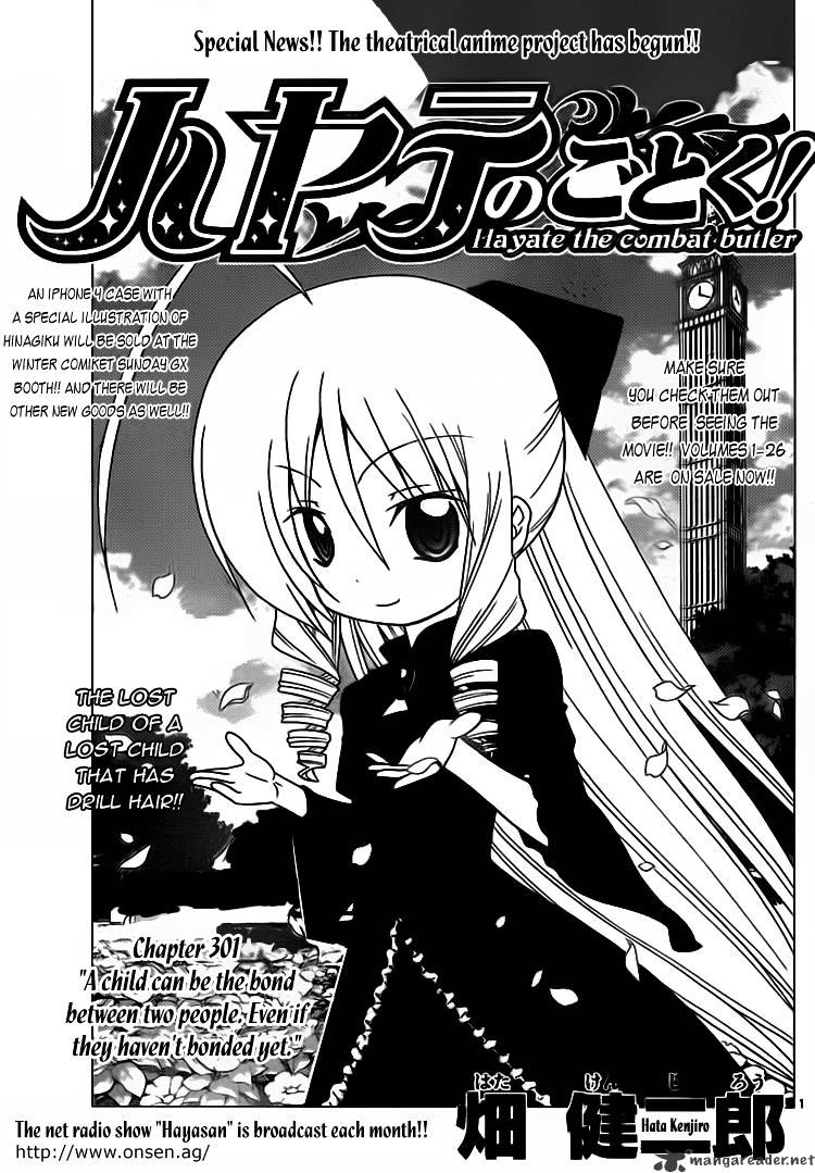 Hayate No Gotoku! - Chapter 301 : A Child Can Be The Bond Between Two People. Even If They Haven’t Bonded Yet.