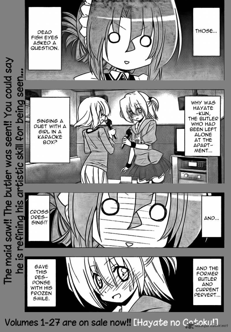 Hayate No Gotoku! - Chapter 313 : It Wasn T That I Wanted To Fool Her.when I Think About Her ,It Makes Me Lie Just A Little Bit