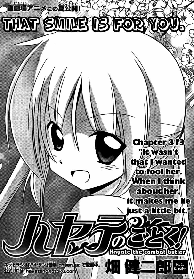 Hayate No Gotoku! - Chapter 313 : It Wasn T That I Wanted To Fool Her.when I Think About Her ,It Makes Me Lie Just A Little Bit