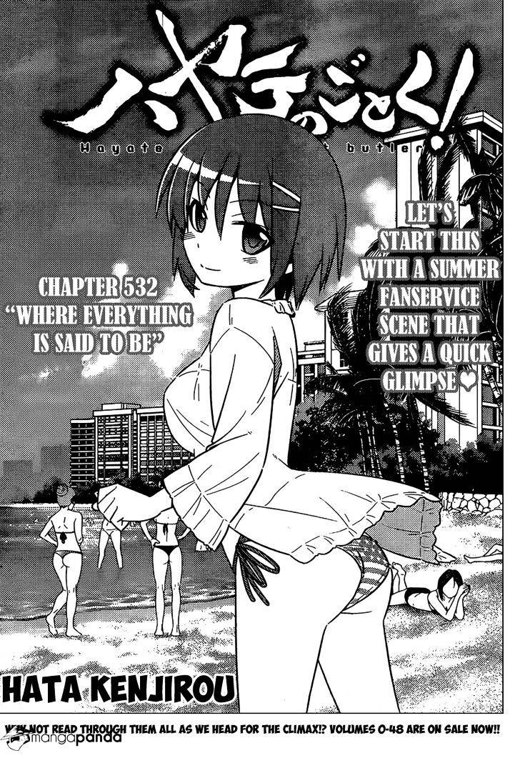 Hayate No Gotoku! - Chapter 532 : Where Everything Is Said To Be