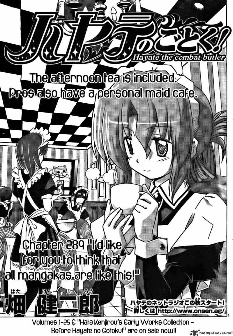 Hayate No Gotoku! - Chapter 289 : I`d Like For You To Think That All Mangakas Are Like This