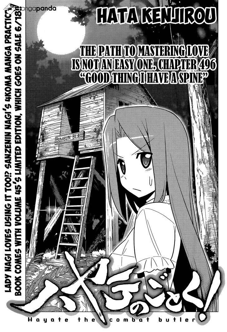 Hayate No Gotoku! - Chapter 496 : Good Thing I Have A Spine