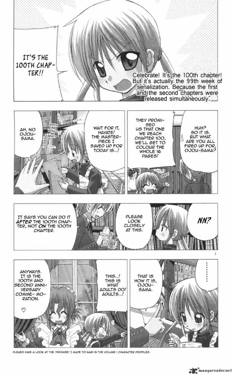 Hayate No Gotoku! - Chapter 100 : Celebrate! It S The 100Th Chapter! But It S Actually The 99Th Week Of Serialization