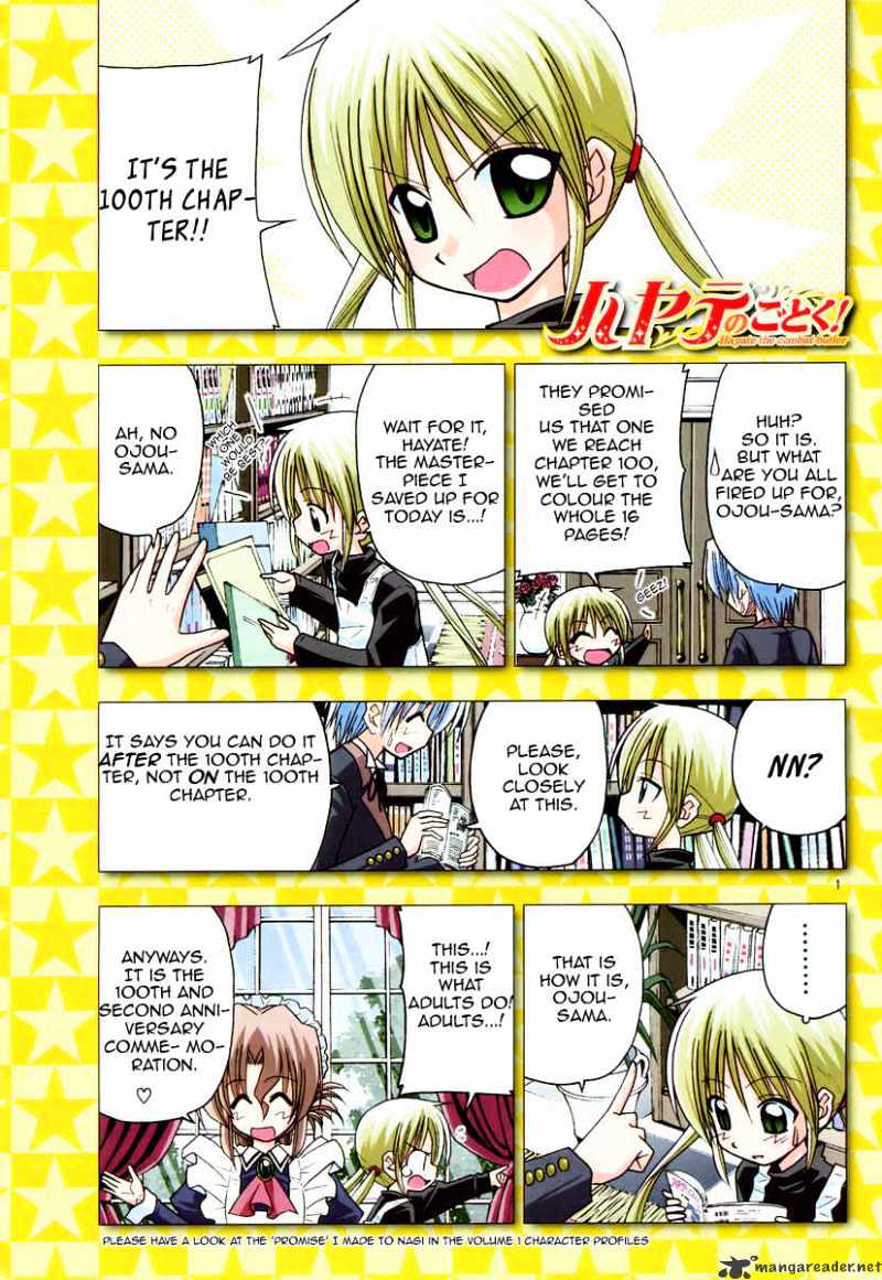 Hayate No Gotoku! - Chapter 100 : Celebrate! It S The 100Th Chapter! But It S Actually The 99Th Week Of Serialization