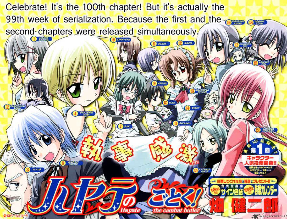 Hayate No Gotoku! - Chapter 100 : Celebrate! It S The 100Th Chapter! But It S Actually The 99Th Week Of Serialization