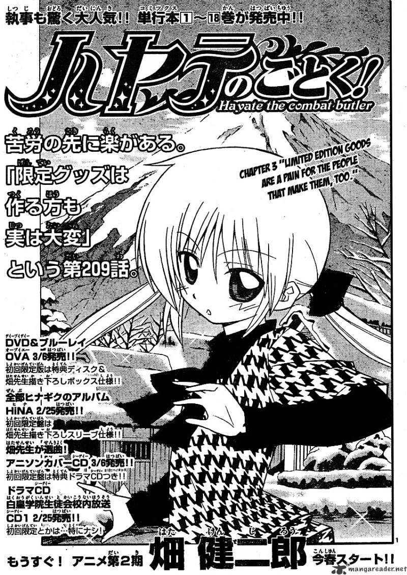 Hayate No Gotoku! - Chapter 209 : 209