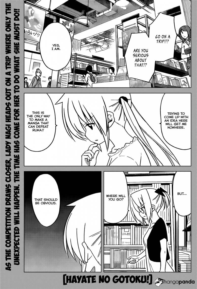 Hayate No Gotoku! - Chapter 398 : The Idiot Who Leaves On A Trip