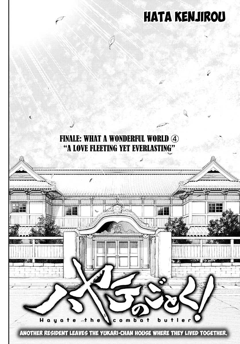 Hayate No Gotoku! - Chapter 552 : What A Wonderful World ➃ "A Love Fleeting Yet Everlasting"