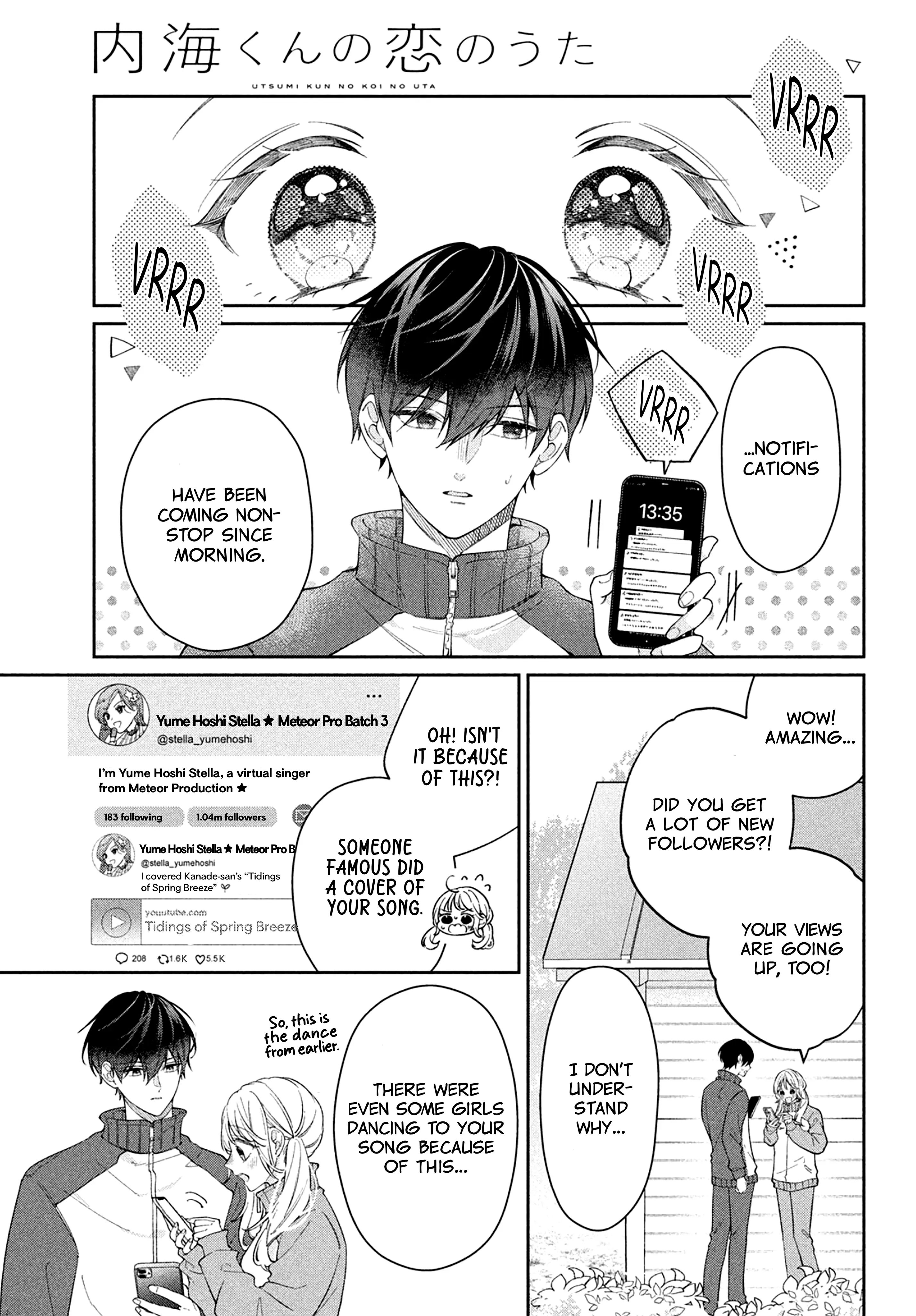 Utsumi-Kun No Koi No Uta - Vol.2 Chapter 5: The Voice Of Your Heart.