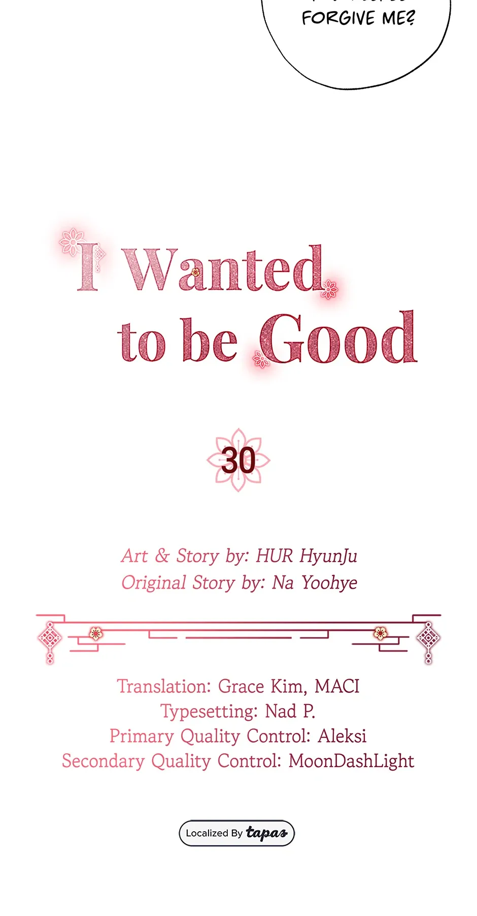 I Want To Live A Good Life - Chapter 30