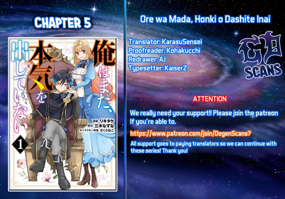 Ore Wa Mada, Honki O Dashite Inai - Chapter 5: No Getting Out Of It