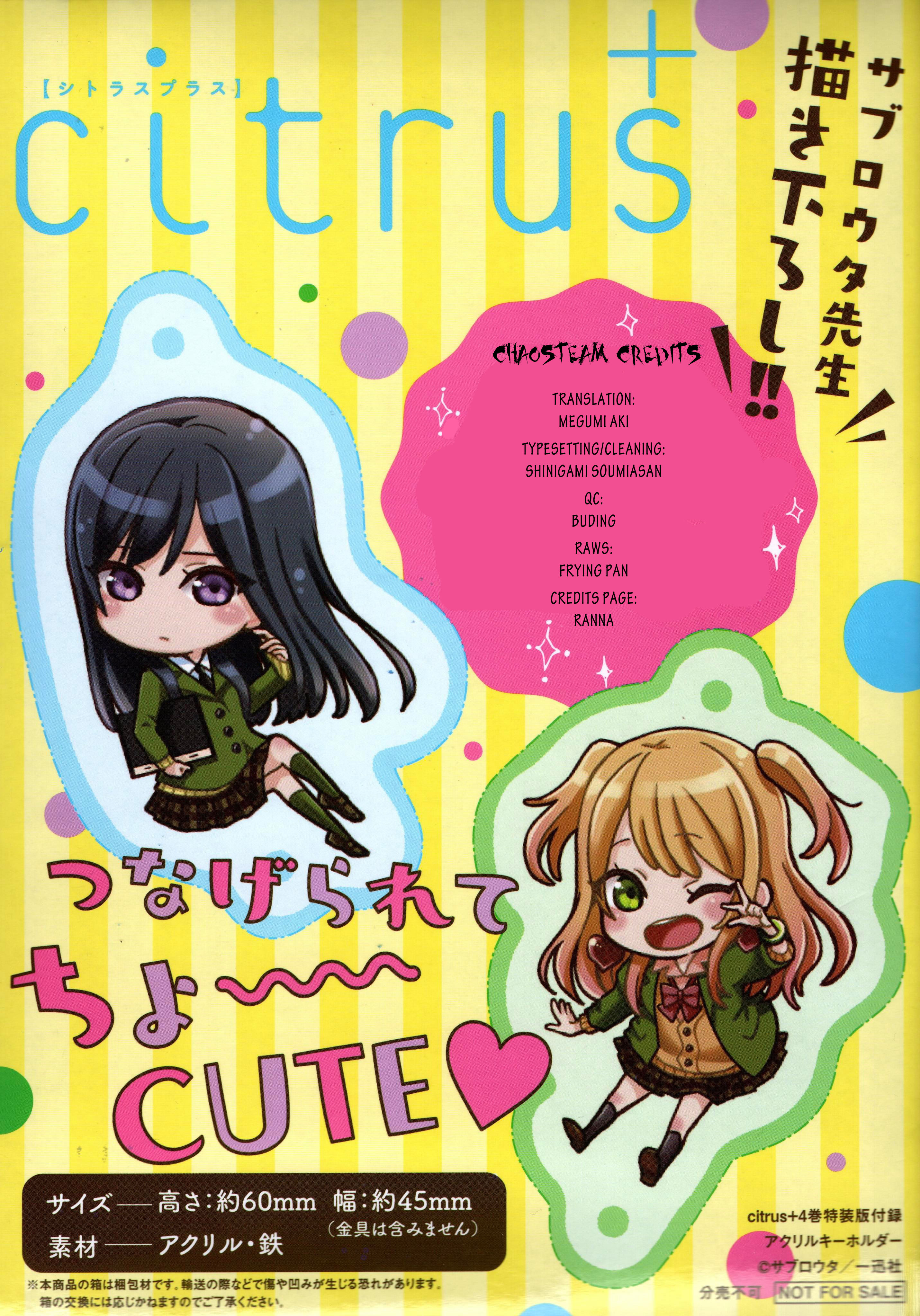 Citrus + - Vol.5 Chapter 31.5: Vol.5 Special Edition Extra