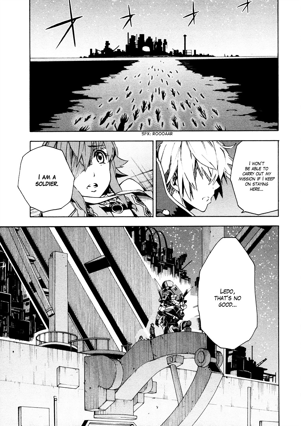 Suisei No Gargantia - Vol.2 Chapter 8 : A Soldier's Left