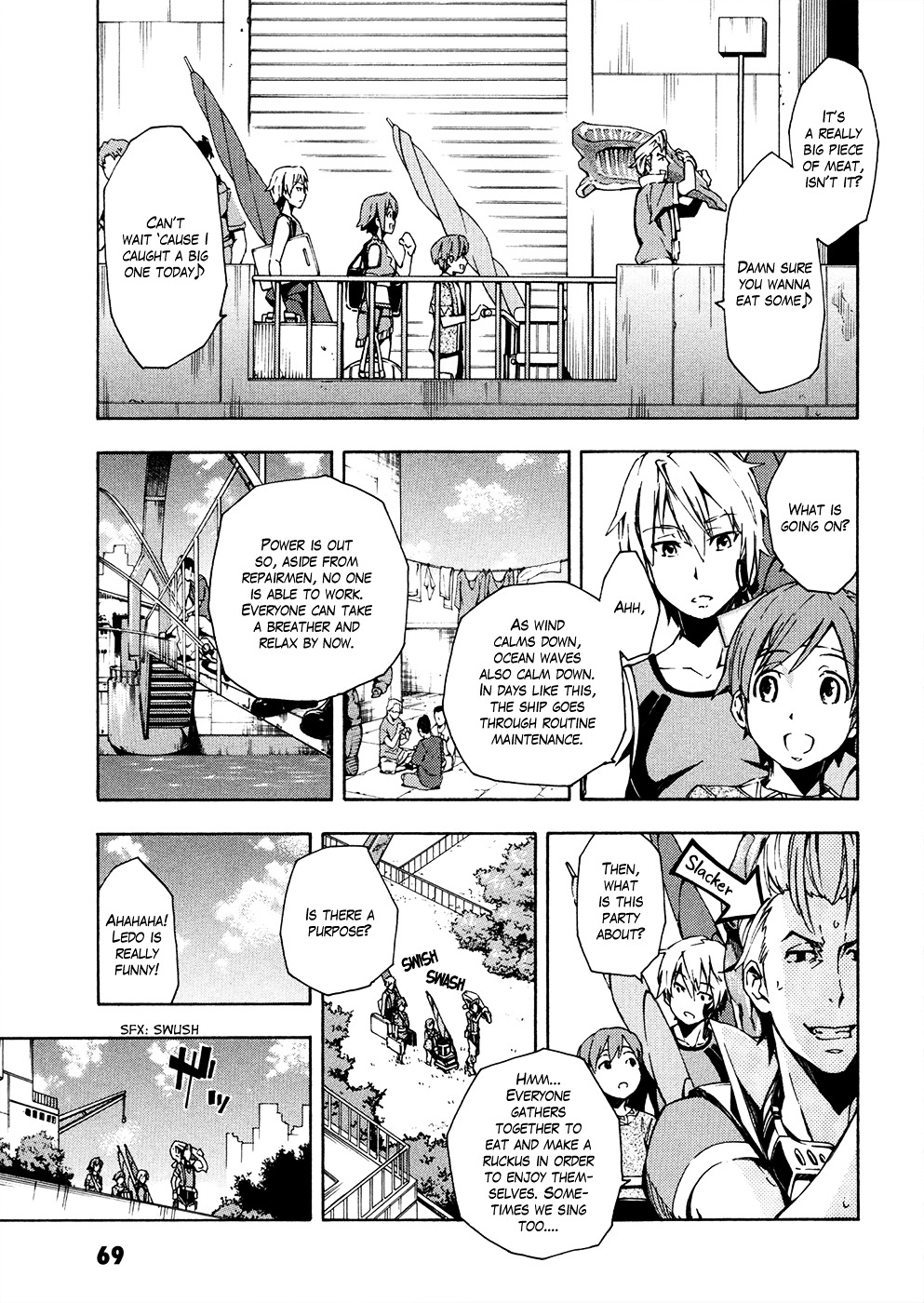 Suisei No Gargantia - Vol.2 Chapter 6 : A Calm Day