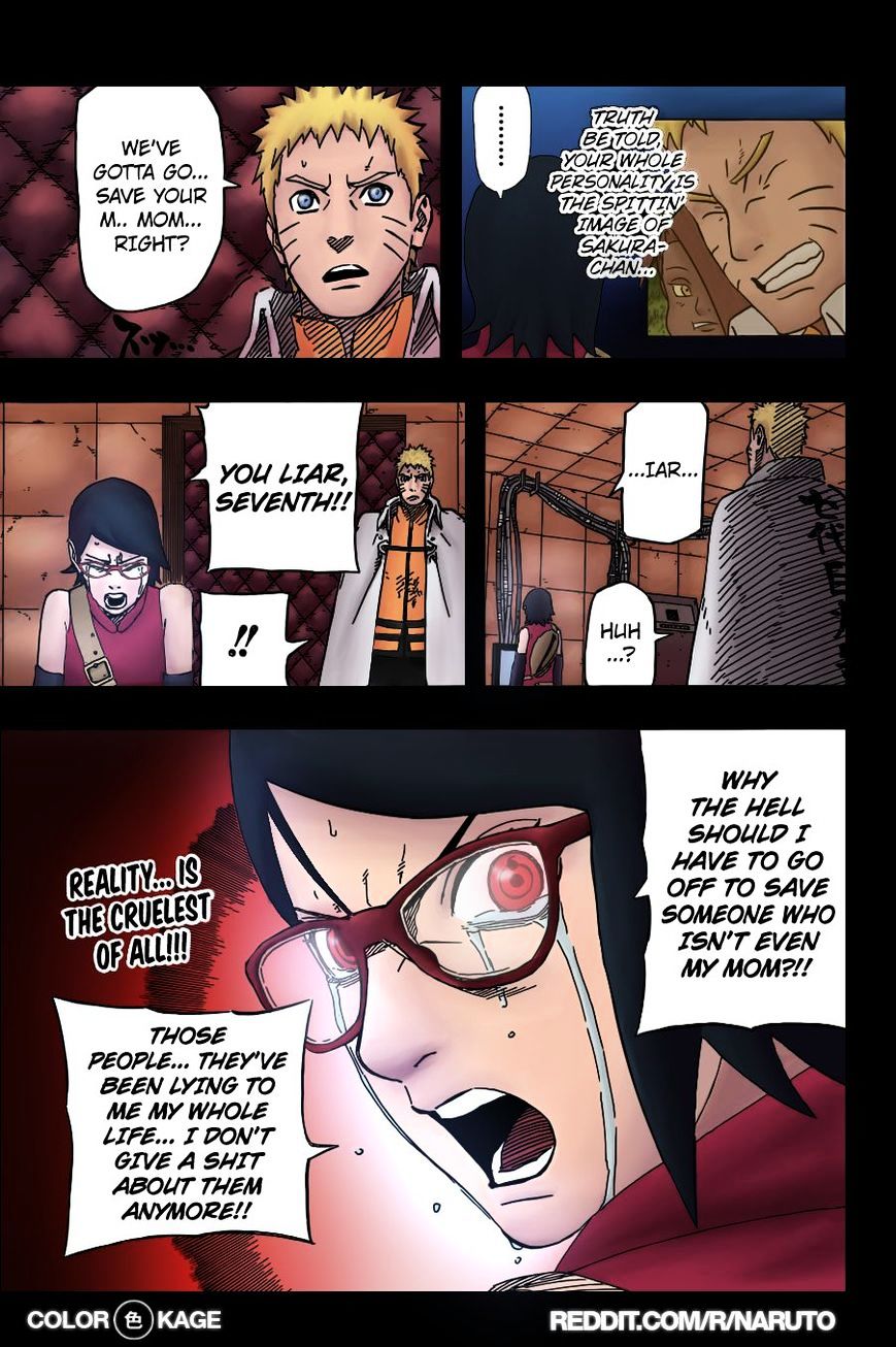 Naruto Gaiden: The Seventh Hokage - Chapter 7.1 : Genetic Slaves(Full Color Version)