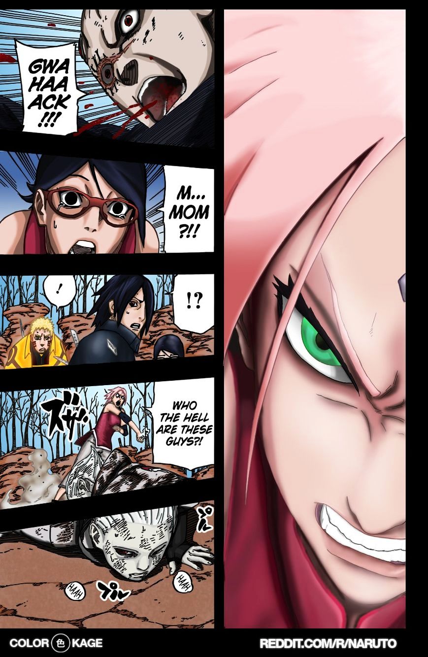 Naruto Gaiden: The Seventh Hokage - Chapter 6.1 : Unevolving Species(Full Color Version)