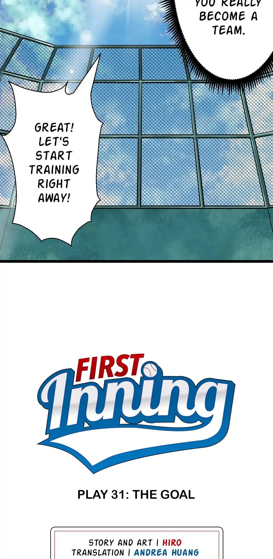 First Inning - Chapter 31: The Goal