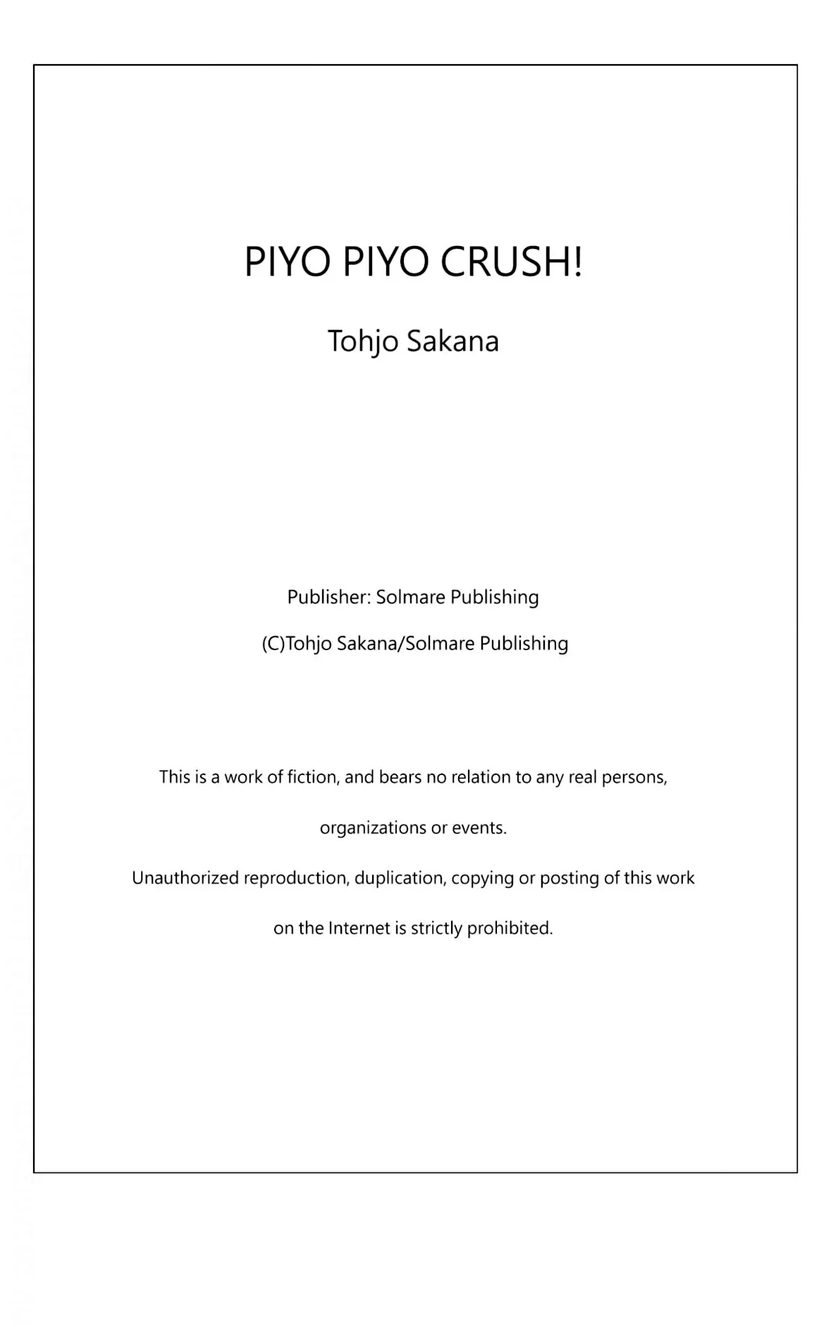 Piyo Piyo Crush! - Chapter 1