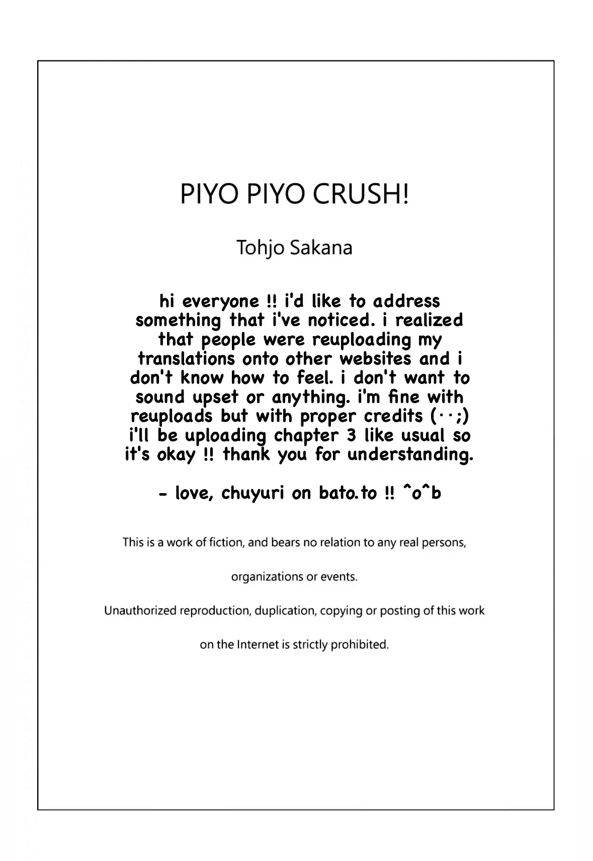 Piyo Piyo Crush! - Chapter 3