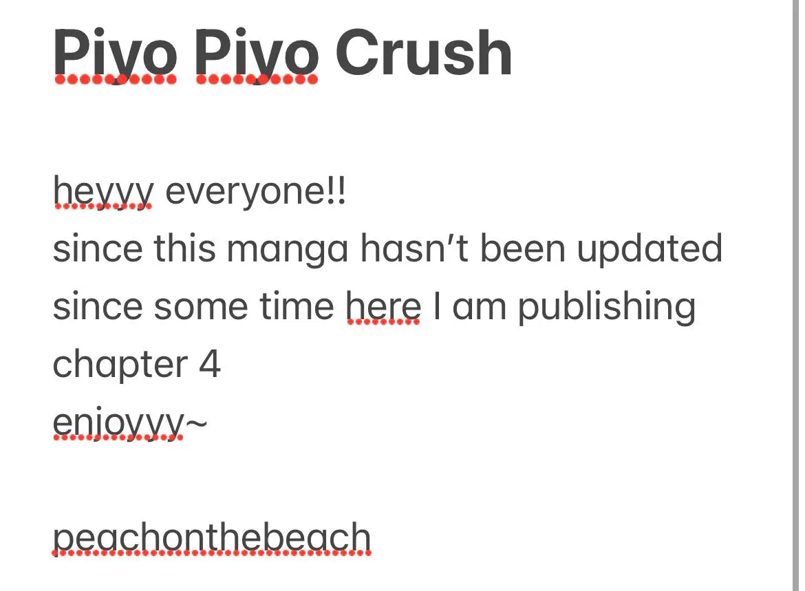 Piyo Piyo Crush! - Chapter 4