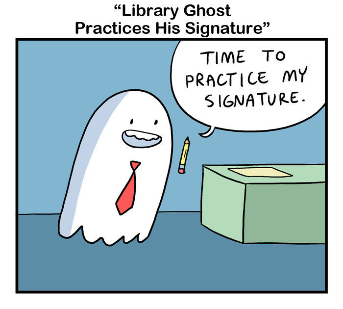 Library Ghost - Chapter 73 : Library Ghost Practices His Signature