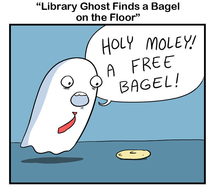 Library Ghost - Chapter 67 : Library Ghost Finds A Bagel On The Floor