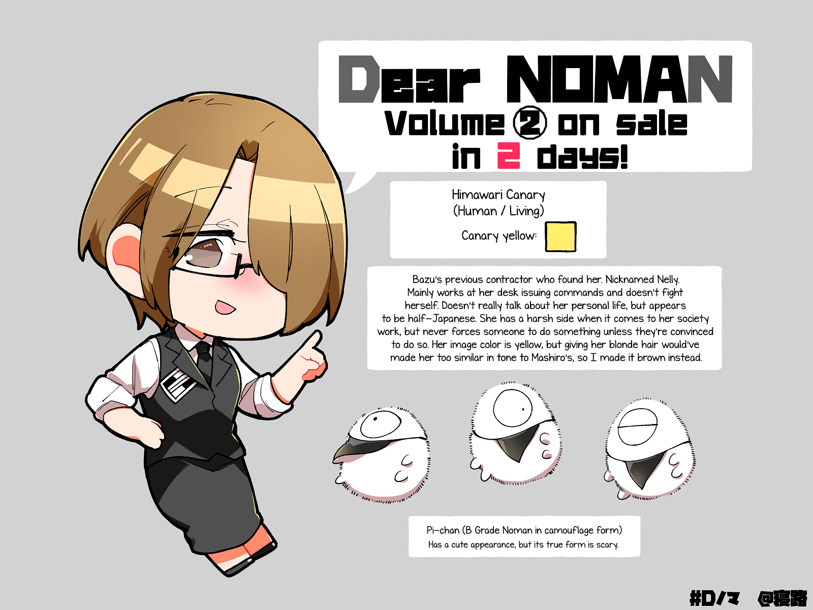 Dear Noman - Chapter 13.5: Extra: D-Noma X Bocchimou Manga / Character Profiles