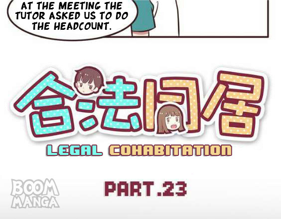 Legal Cohabitation - Chapter 24