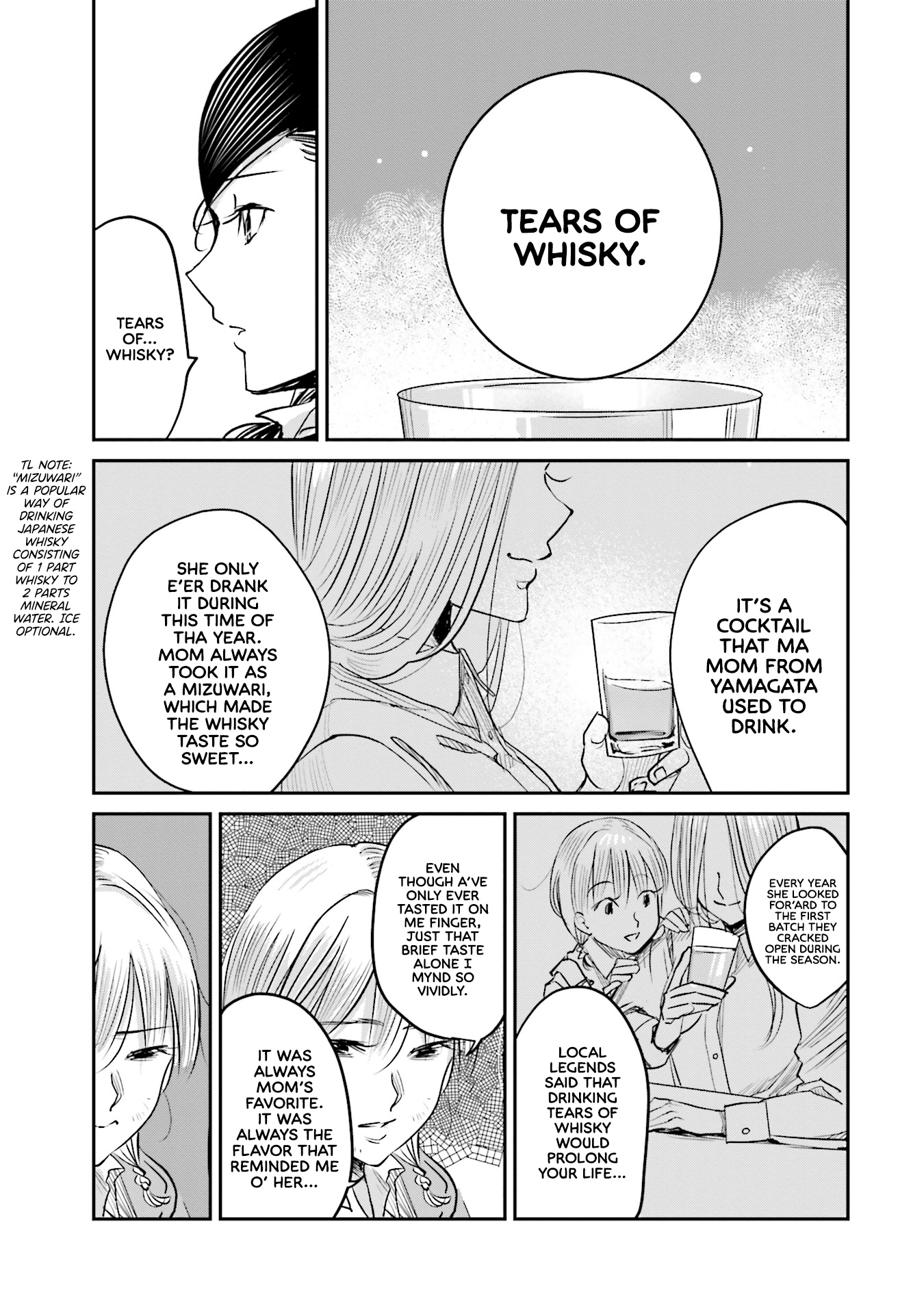 Sleepy Barmaid - Vol.1 Chapter 7: Tears Of Whiskey.