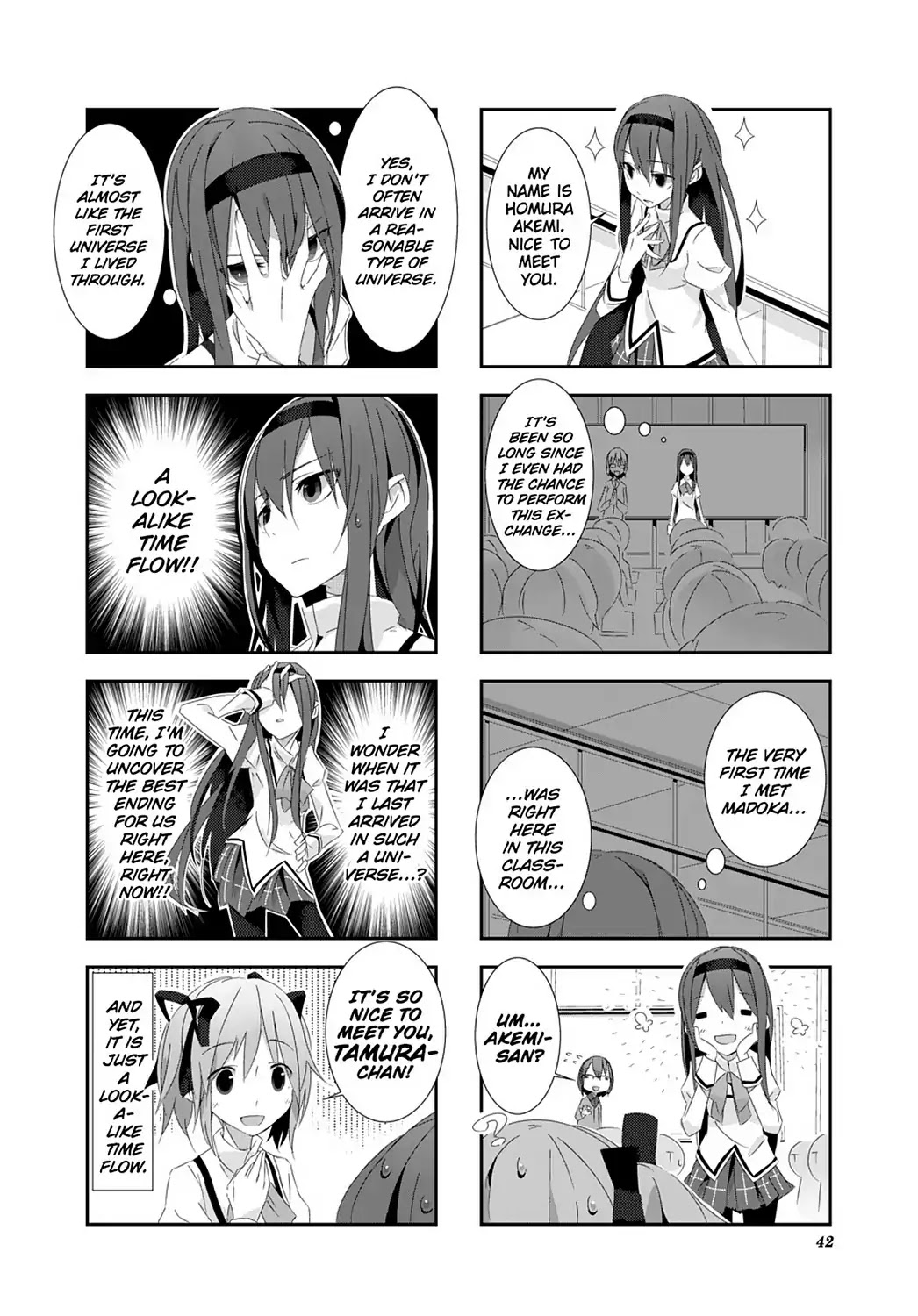 Puella Magi Homura Tamura ~Parallel Worlds Do Not Remain Parallel Forever~ - Chapter 4: Vol.1 Episode 4: "Look-Alike" Time Flow