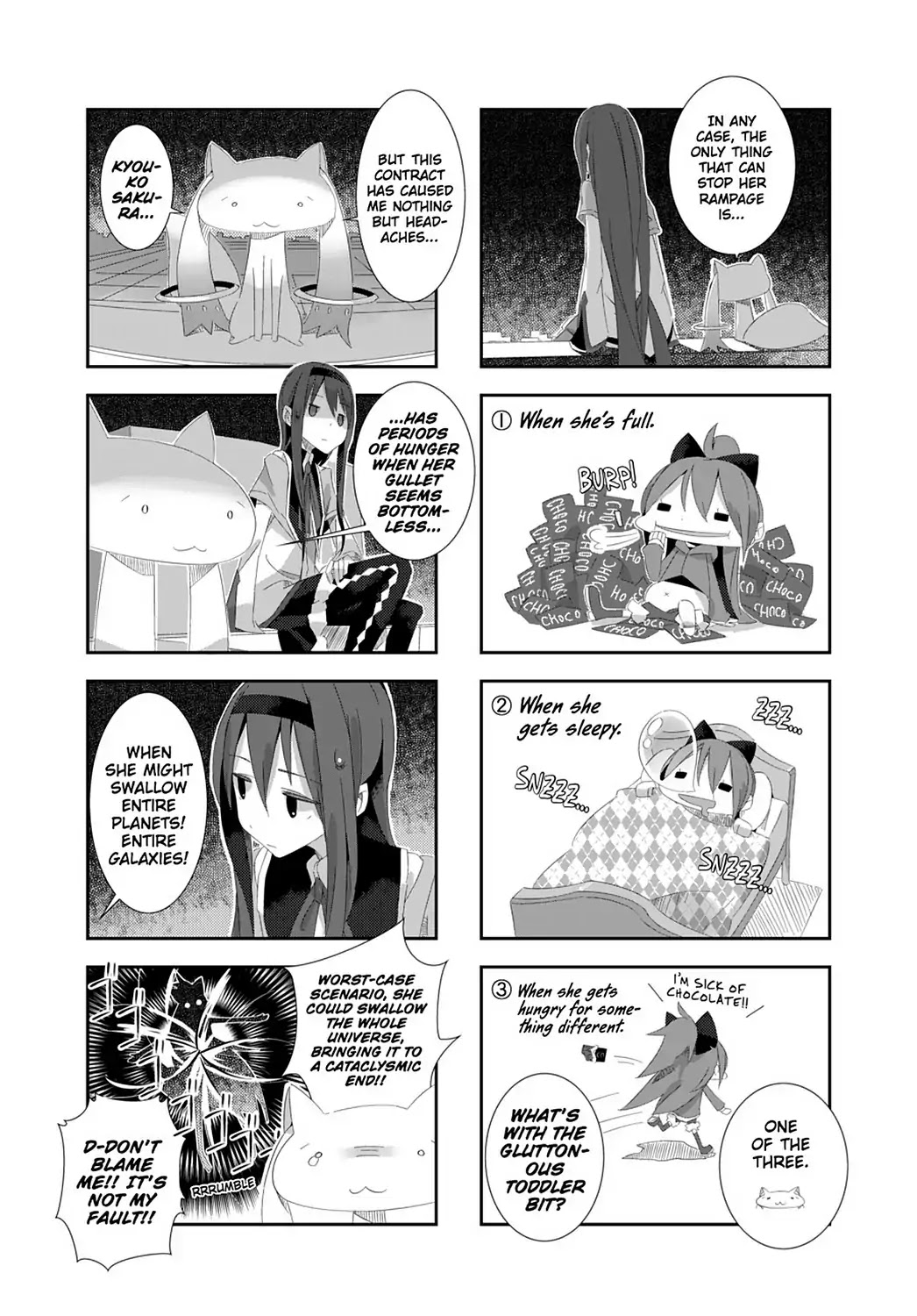 Puella Magi Homura Tamura ~Parallel Worlds Do Not Remain Parallel Forever~ - Chapter 3: Vol.1 Episode 3: "Kyouko And The Chocolate Factory" Time Flow