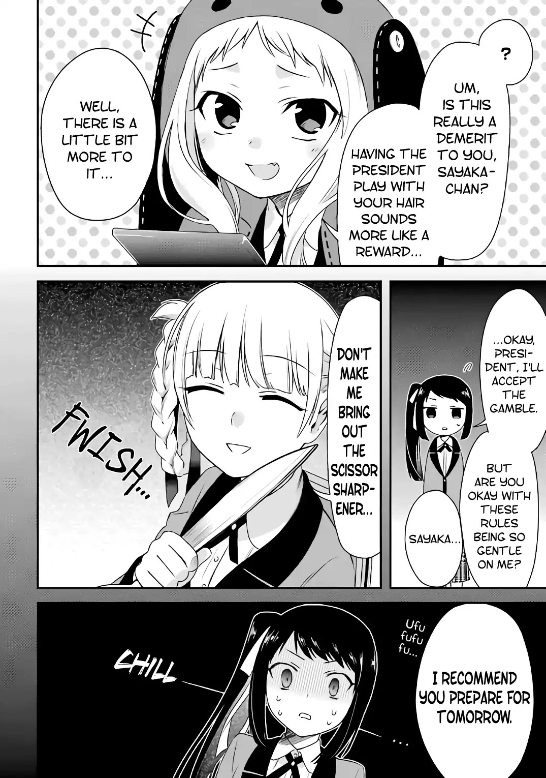 Kakegurui - Yorozu: Official Comic Anthology - Chapter 5: Kirari And Sayaka's Heart Thumping Hair Catalog (Asuka Takana)