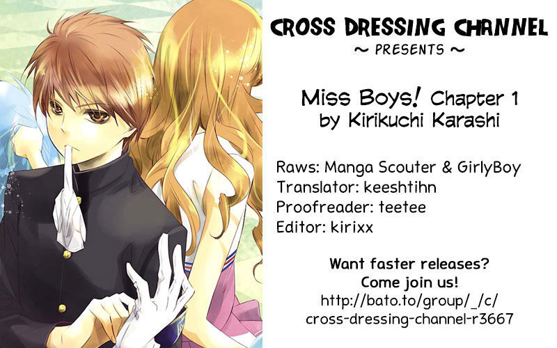 Miss Boys! - Chapter 1