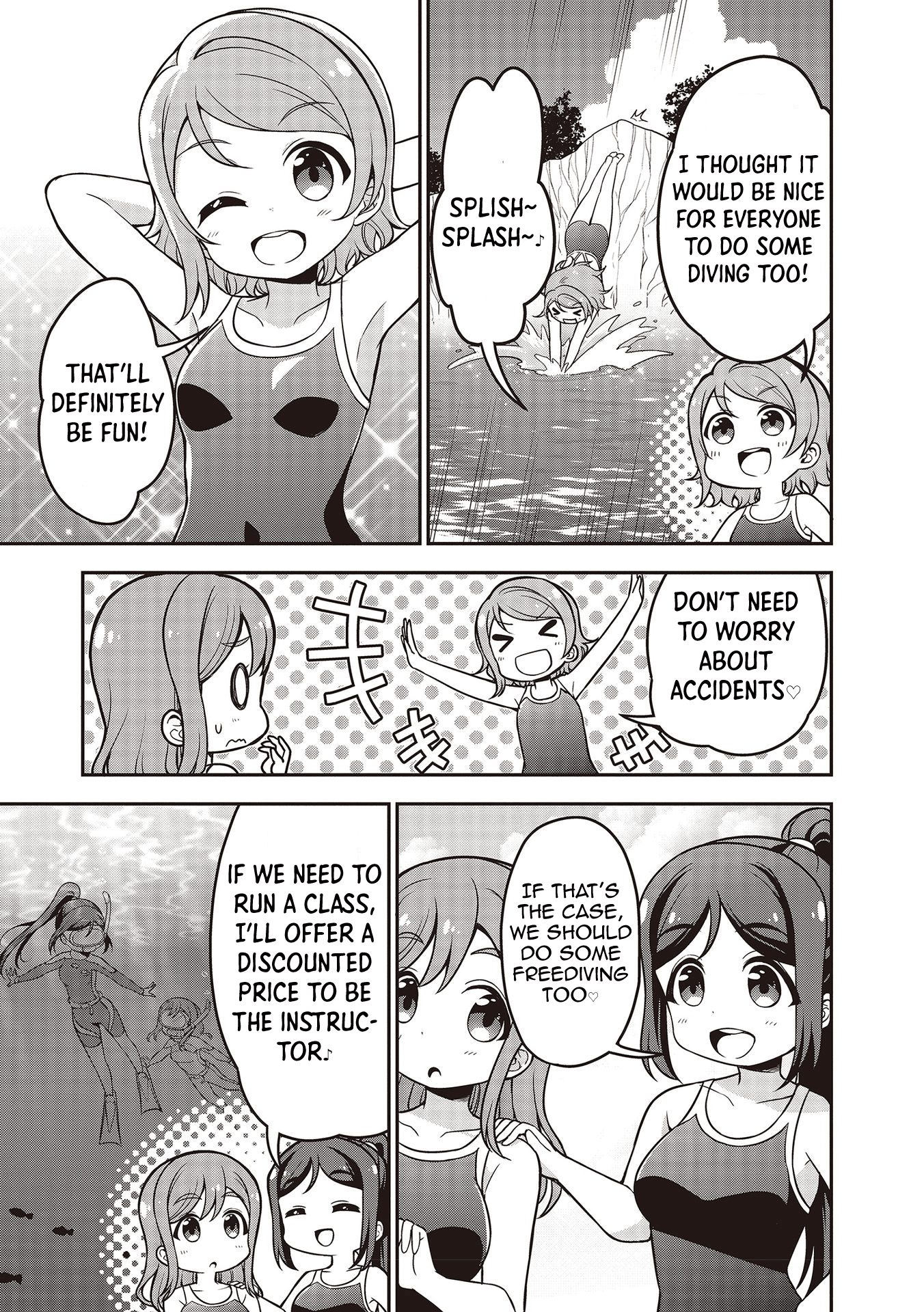 Love Live! Sunshine!! Maru's 4-Koma - Vol.2 Chapter 13: Common Occurrences At Uranohoshi Girl's High