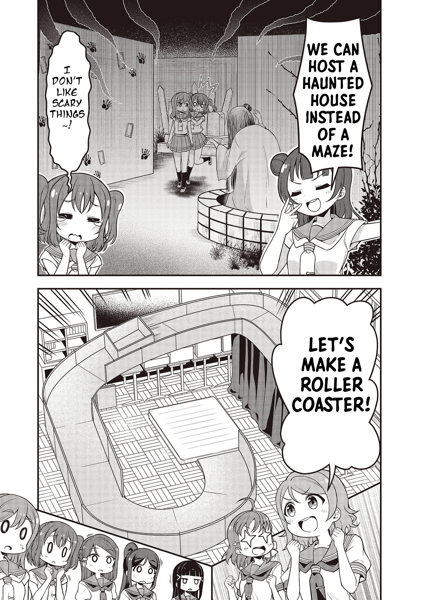 Love Live! Sunshine!! Maru's 4-Koma - Vol.2 Chapter 15: The Cultural Festival Is Happening Soon