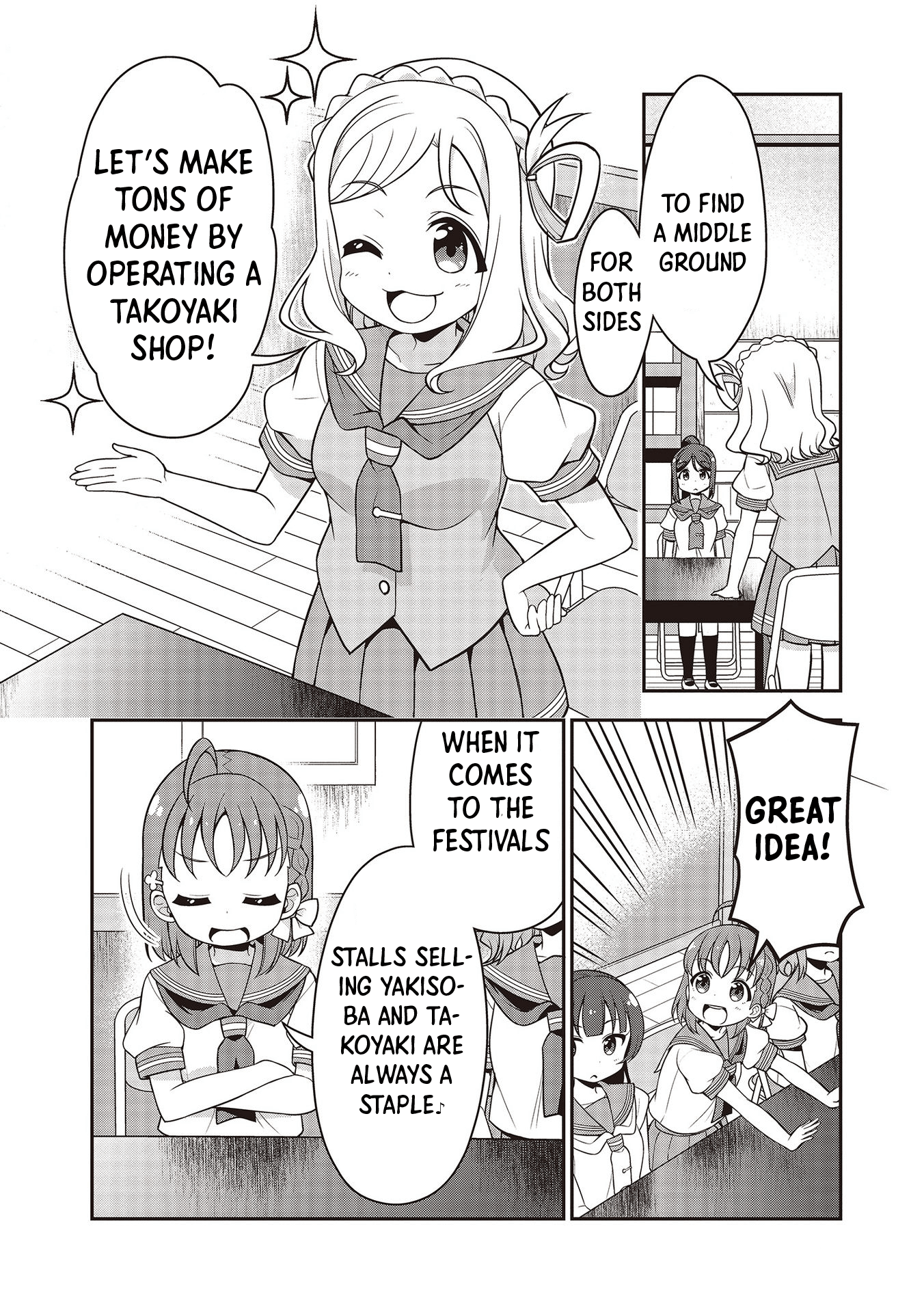 Love Live! Sunshine!! Maru's 4-Koma - Vol.2 Chapter 15: The Cultural Festival Is Happening Soon