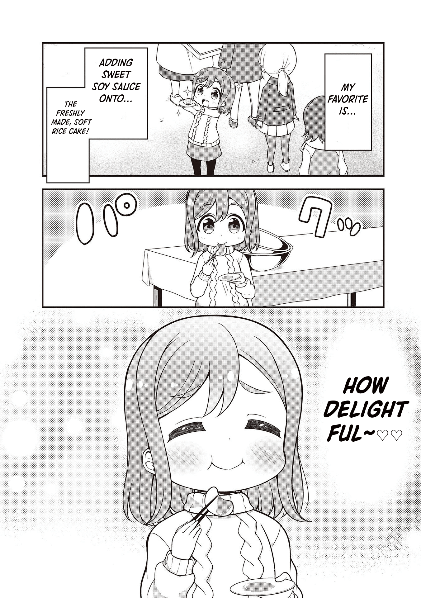 Love Live! Sunshine!! Maru's 4-Koma - Vol.2 Chapter 11: Making Rice Cake