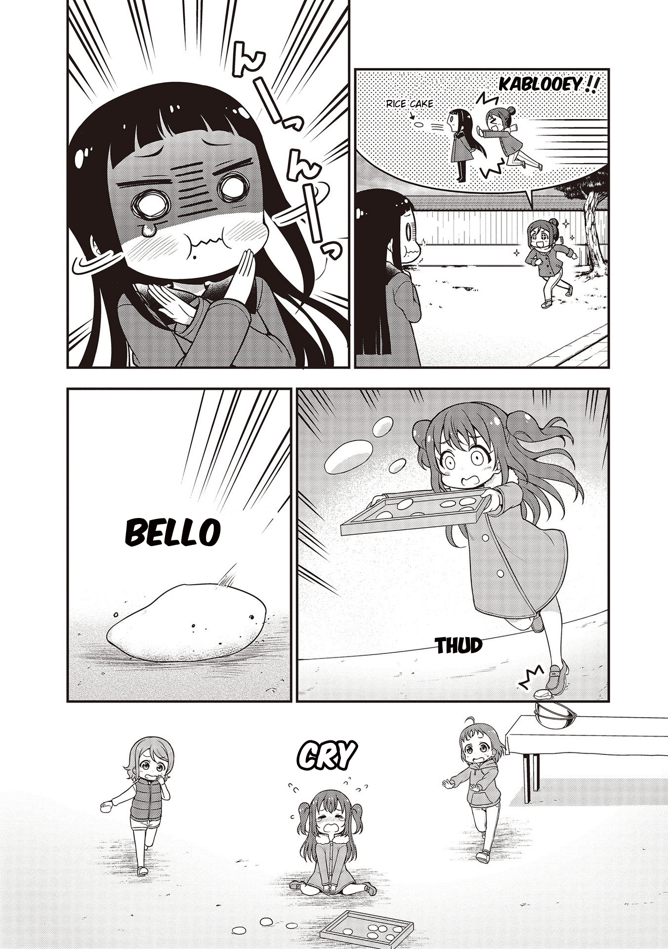 Love Live! Sunshine!! Maru's 4-Koma - Vol.2 Chapter 11: Making Rice Cake