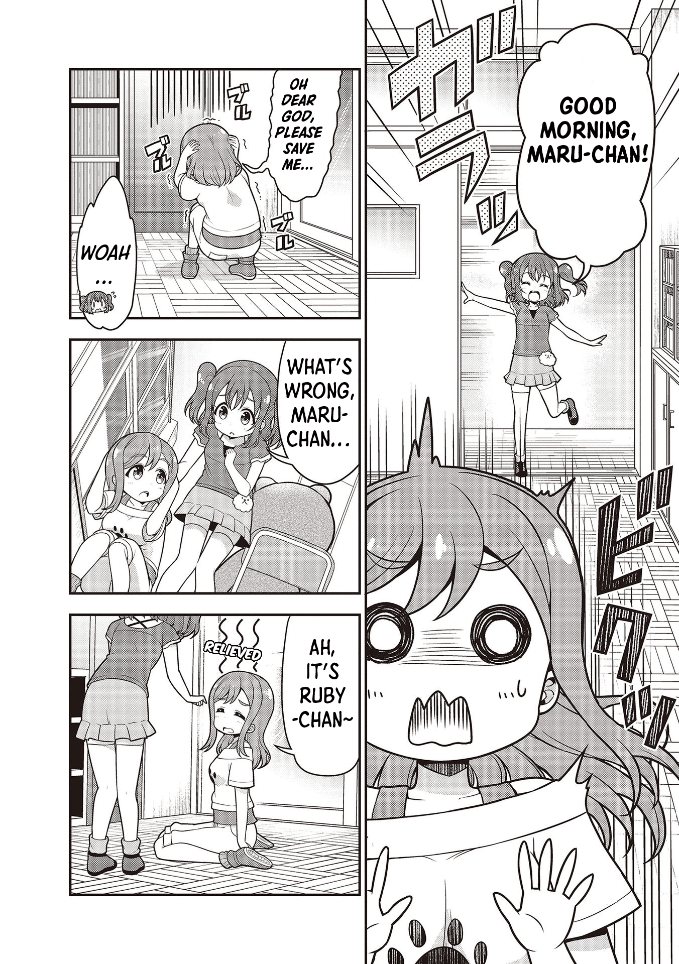 Love Live! Sunshine!! Maru's 4-Koma - Vol.2 Chapter 17: Mascot Campaign