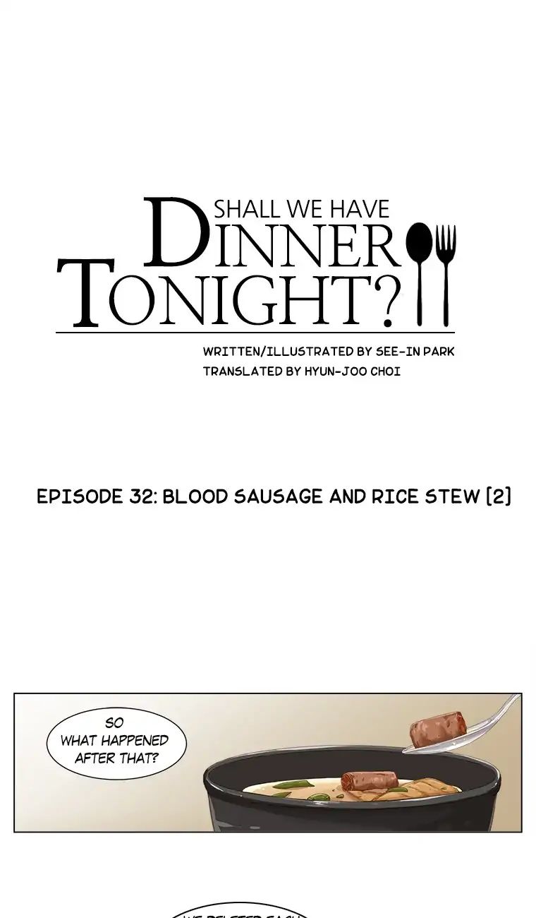 Shall We Have Dinner Tonight? - Chapter 32: Blood Sausage And Rice Stew (2)